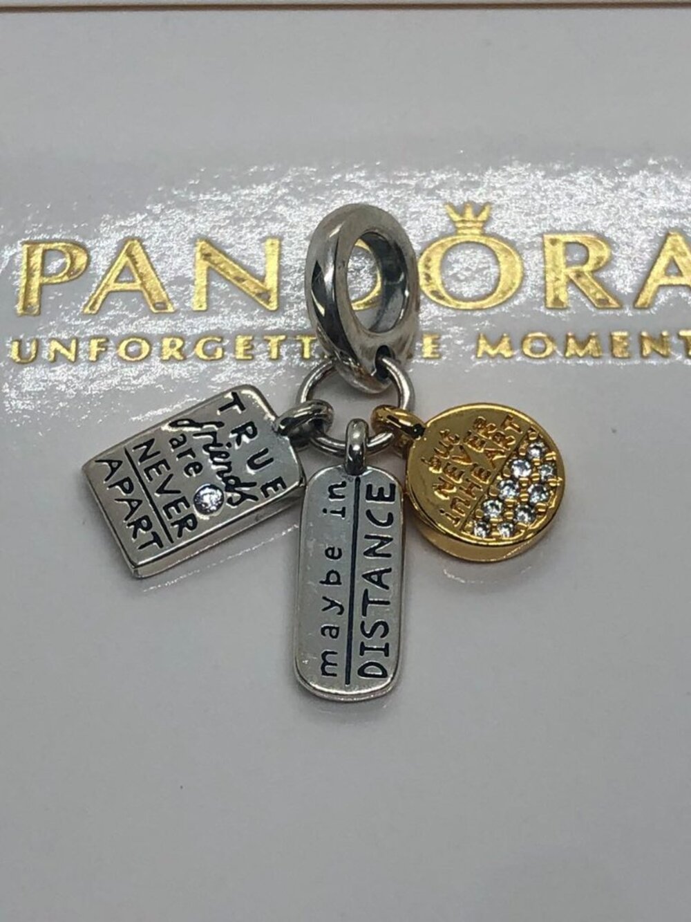 Pandora Friendship Triple Dangle Charm